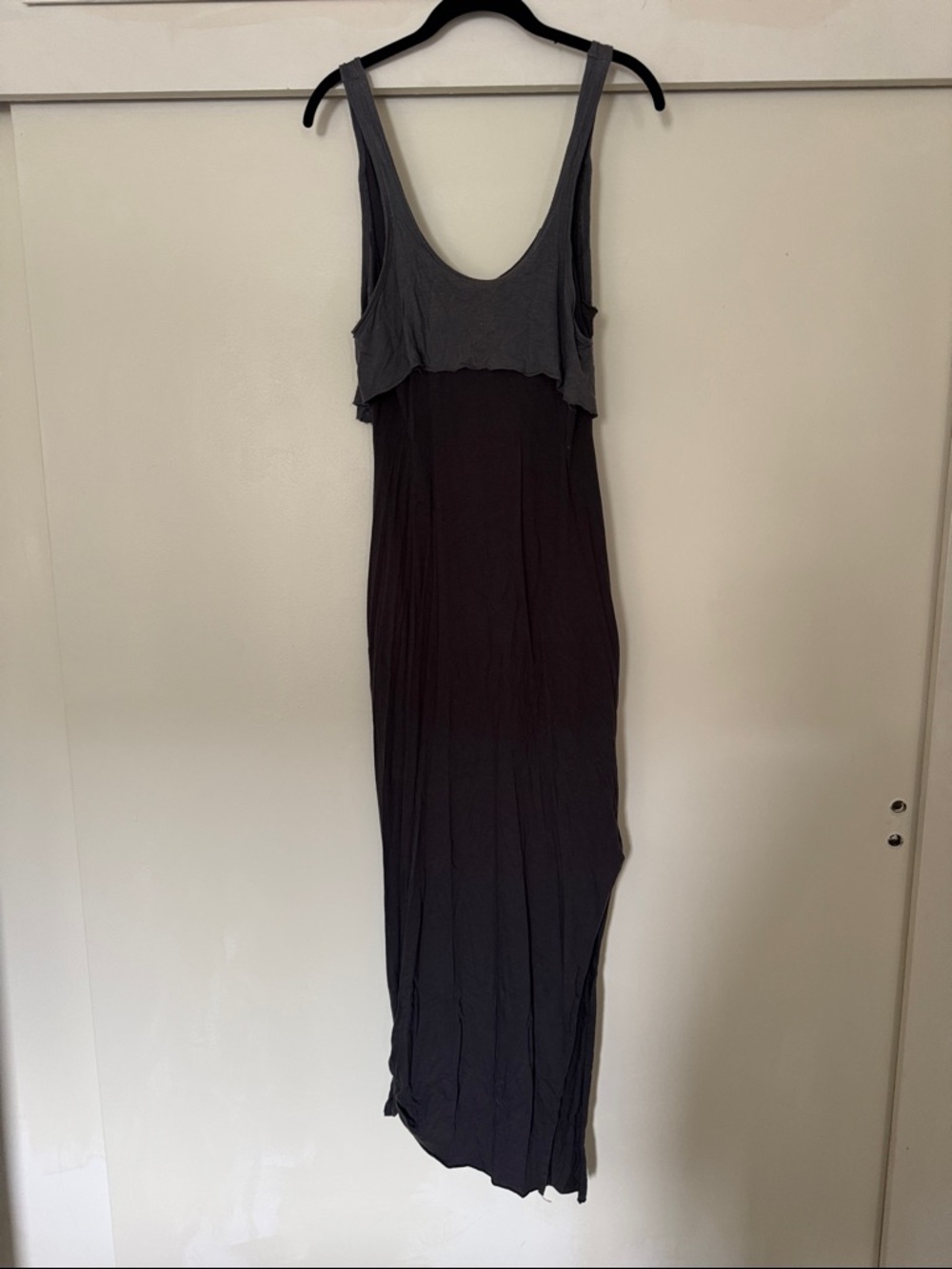 Free People Women’s Grey Tank Layered Maxi Dress